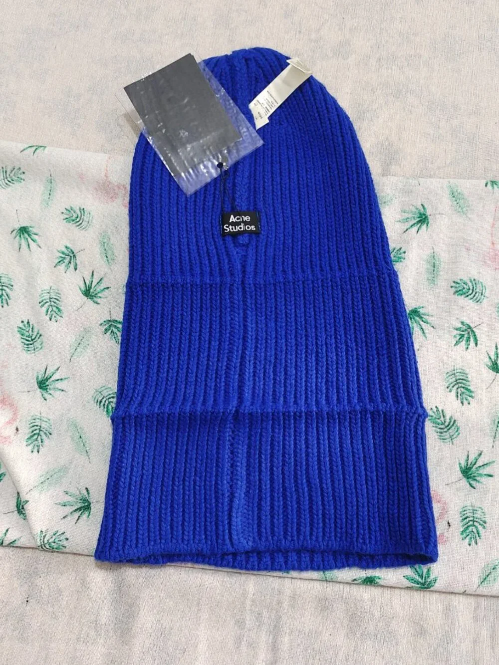 Acne Studios Blue Knitted Wool Beanie - Picture 3 of 5